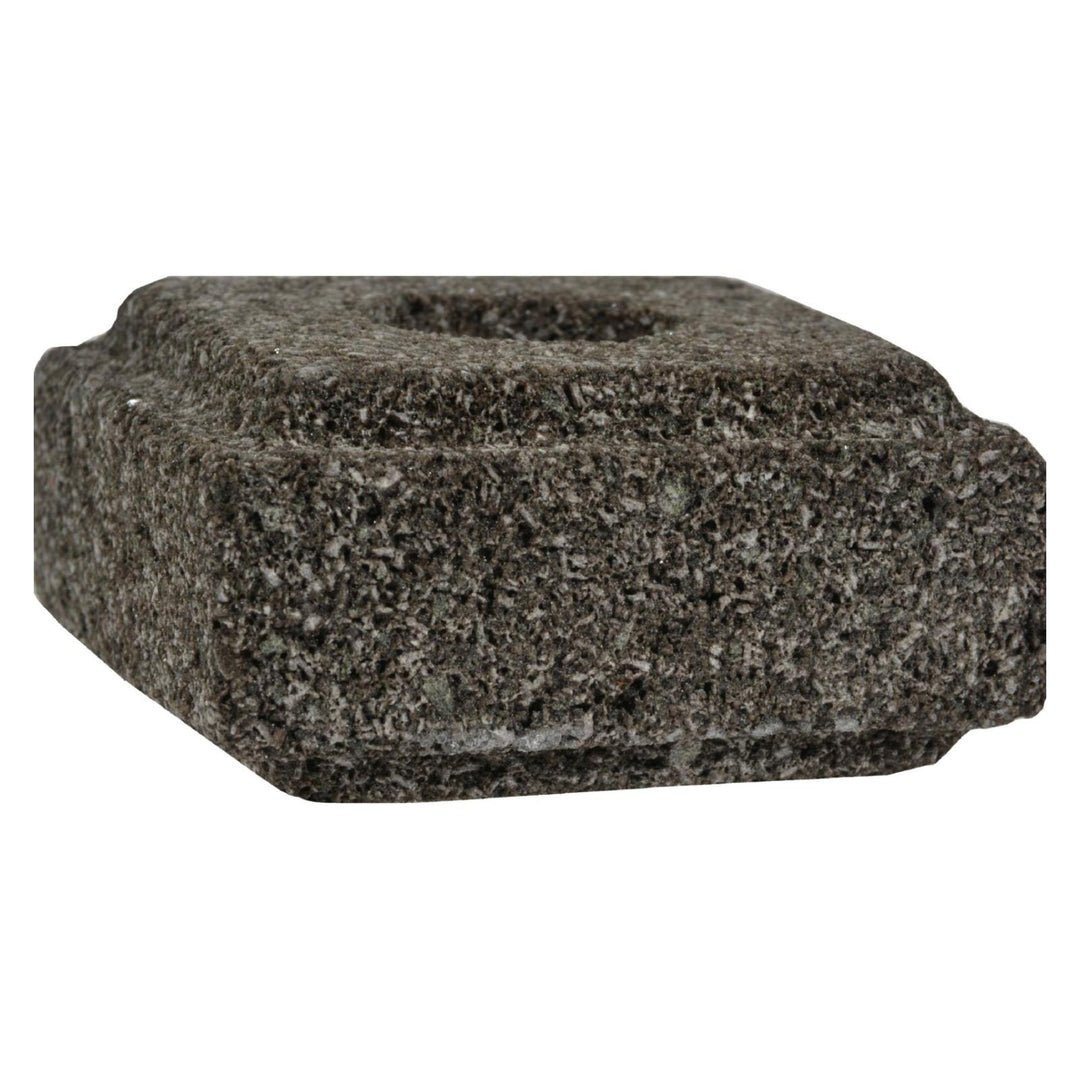 Aloha Bay - Taper Candle Holder Lava Stone - 1 Candle Holder - Maras Green